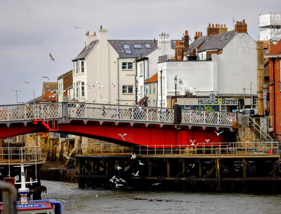 CH ….. Crossing the Bridge ( Whitby) 